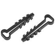 Дюбель-хомут 5-10мм для плоского кабеля NO-224-555 черн. (уп.100шт) Эра Б0066302