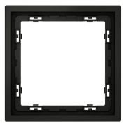 Рамка 1-м S70 пластик. черн. матов. Voltum VLS100108