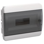 Корпус ЩРВ-П-12 TEKFOR IP41 черн. прозр. дверь пластик. IEK TF5-KP12-V-12-41-K01-K03